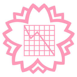 white flower and chart decreasing