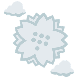 white flower and cloud