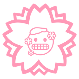 white flower and cold face