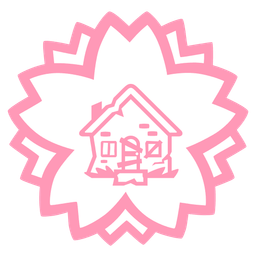 white flower and derelict house