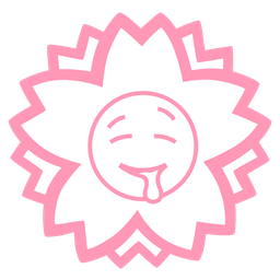 white flower and drooling face