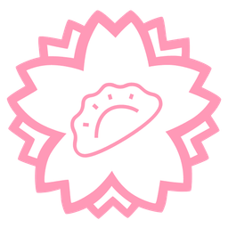 white flower and dumpling