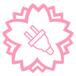 white flower and electric plug