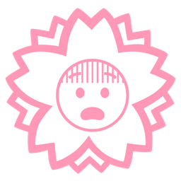 white flower and fearful face