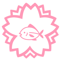 white flower and fish