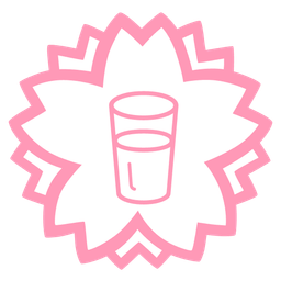 white flower and glass of milk