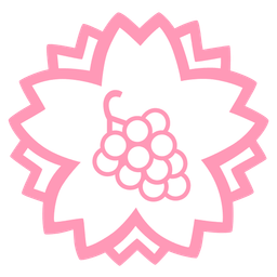 white flower and grapes