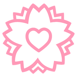 white flower and heart suit