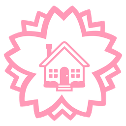 white flower and house