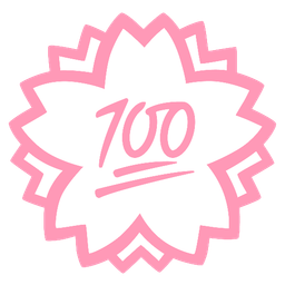 white flower and hundred points