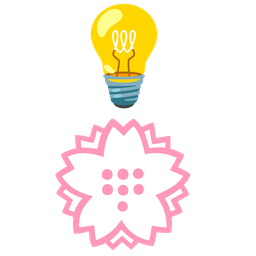 white flower and light bulb