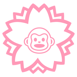 white flower and monkey face