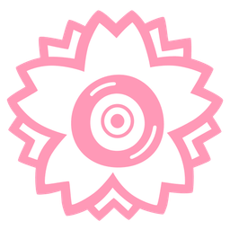 white flower and nazar amulet