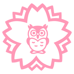 white flower and owl