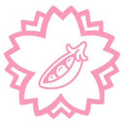 white flower and pea pod