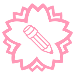 white flower and pencil