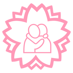 white flower and people hugging