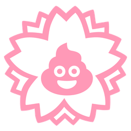 white flower and pile of poo