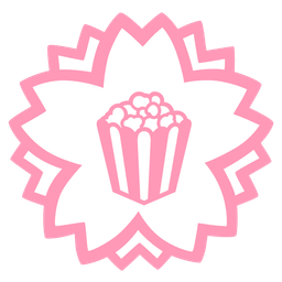 white flower and popcorn