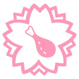 white flower and poultry leg