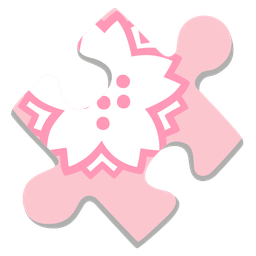 white flower and puzzle piece