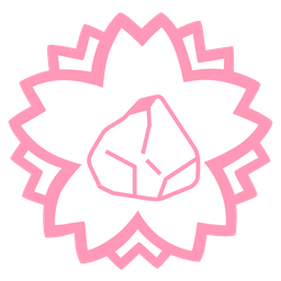 white flower and rock