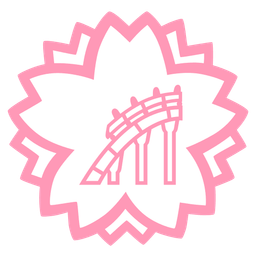 white flower and roller coaster