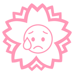 white flower and sad but relieved face