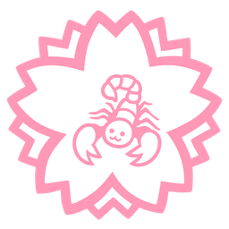 white flower and scorpion