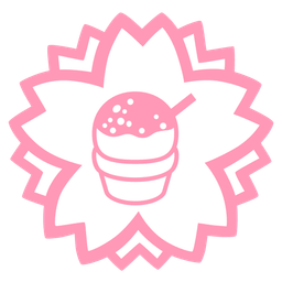 white flower and shaved ice