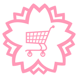 white flower and shopping cart