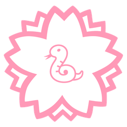 white flower and snake