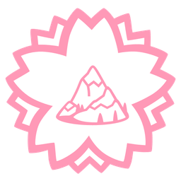 white flower and snow-capped mountain