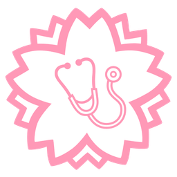 white flower and stethoscope