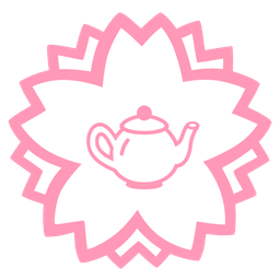 white flower and teapot