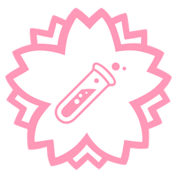 white flower and test tube