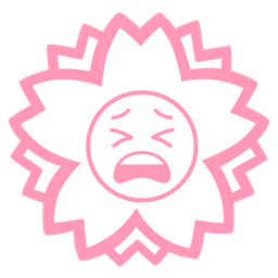 white flower and tired face