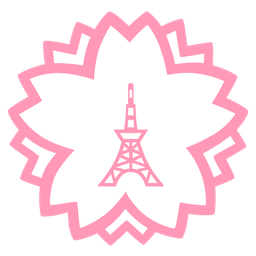 white flower and Tokyo tower
