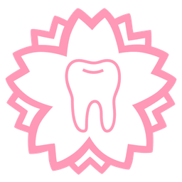 white flower and tooth