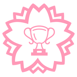 white flower and trophy