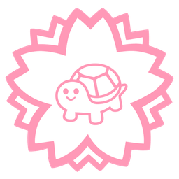 white flower and turtle