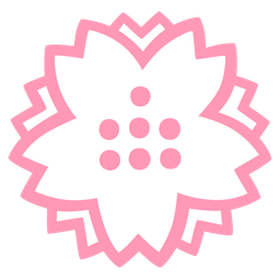 White flower and Upside-down face