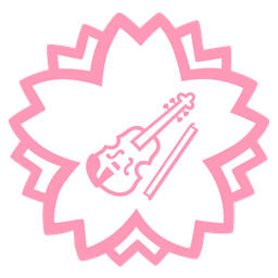 white flower and violin