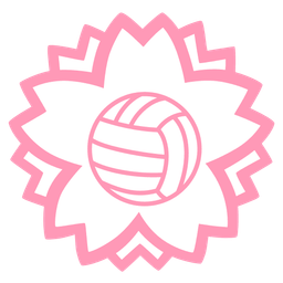 white flower and volleyball