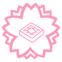 white flower and waffle