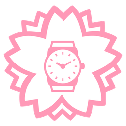 white flower and watch