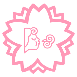 white flower and wind face