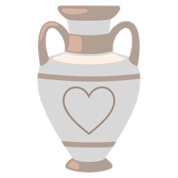 white heart and amphora