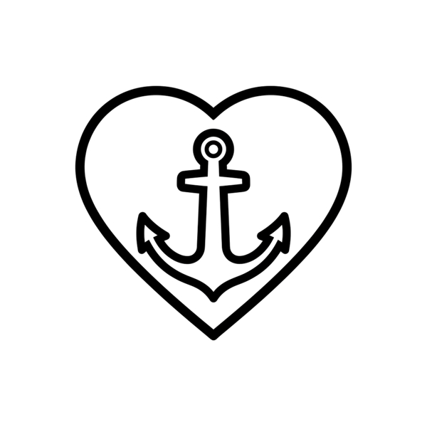 White heart and Anchor