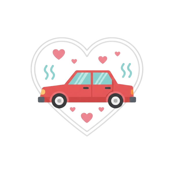 White heart and Automobile